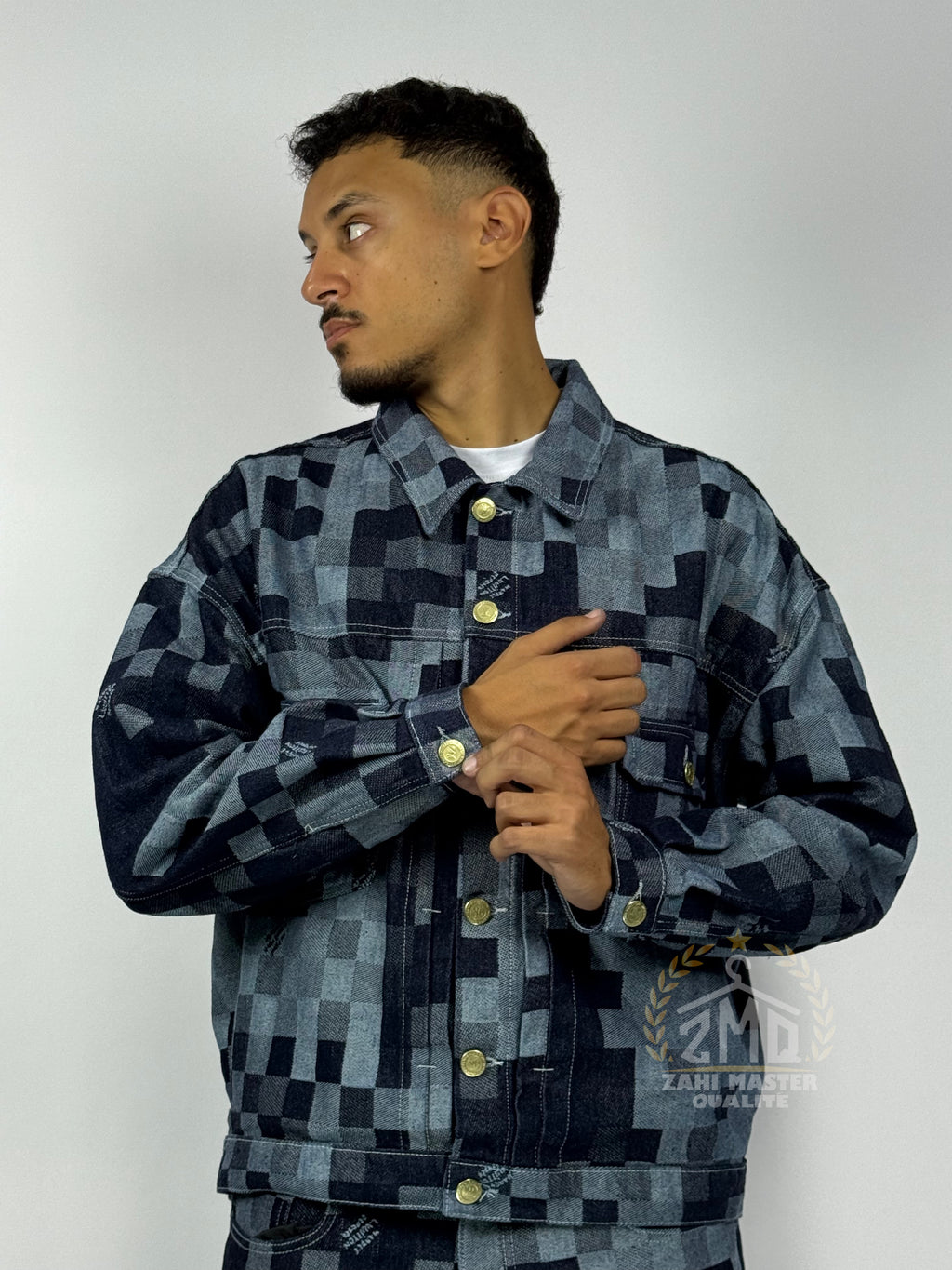 Ensemble Pixel Denim – Édition Limitée 1ʳᵉ Qualité